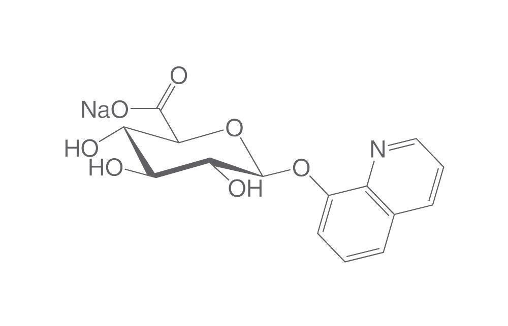 8-Hydroxyquinoline-β-D-glucuronic acid, sodium salt, 100 mg, >=98 % - Luminix Health