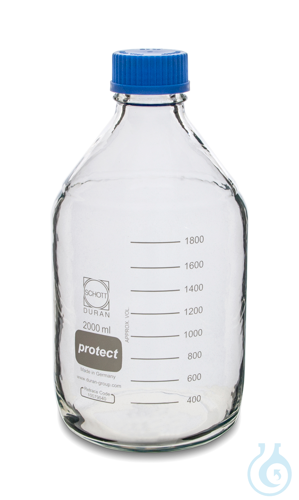 Image of Laboratory bottle DURAN, GL45, 2 L, Type 1 - Luminix Health