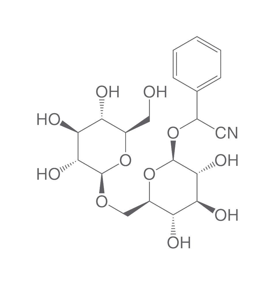 Amygdalin, min. 97 %, for biochemistry, 10 g, plastic - Luminix Health