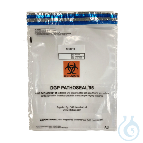 Image of PathoSeal™ A3 without Absorbent-UN3373 Sample Bag - Category B, 95kPa - Luminix Health
