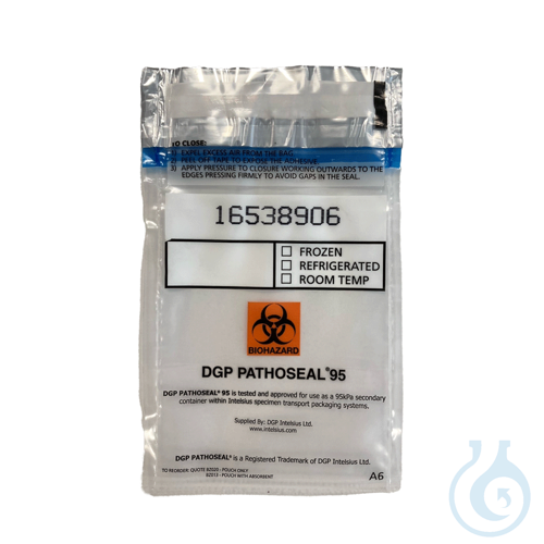 PathoSeal™ A6 without Absorbent-UN3373 Sample Bag - Category B, 95kPa - Luminix Health