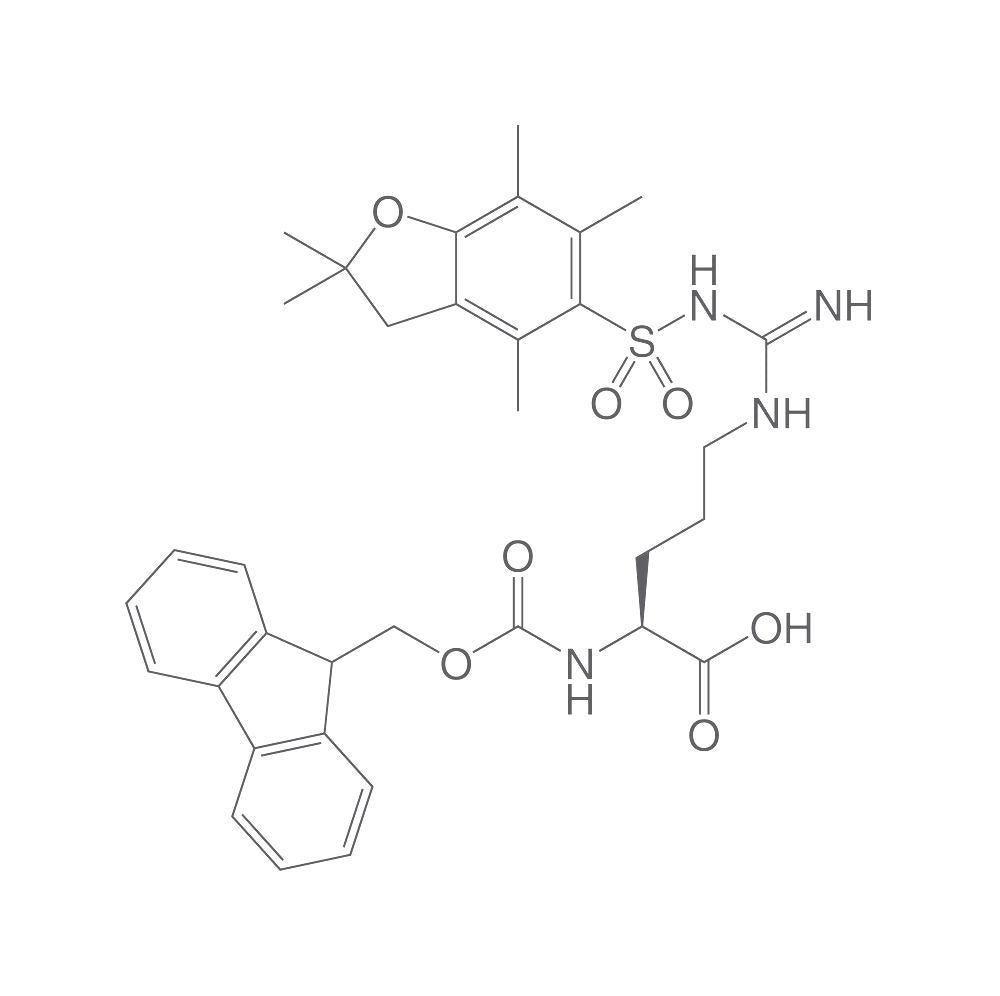 Fmoc-L-Arginine-(Pbf), PEPTIPURE®, min. 85 %, for biochemistry, 5 g, glass - Luminix Health