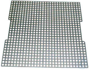 Perforated Coverplate for Laboratory Fire Suppression Trough - 450 x 450 mm - st - Luminix Health