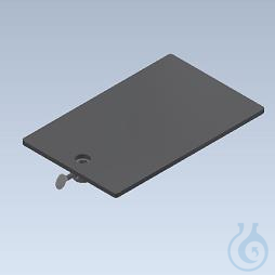 Image of Rectangular Stand Base with Heart Shaped Socket - 315 x 200 mm - powder coated - Luminix Health