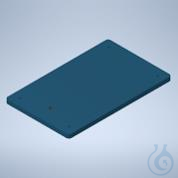 Image of Rectangular Stand Base with Thread M10 - 210 x 130 mm - powder coated - Luminix Health