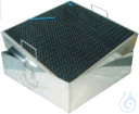 Laboratory Fire Suppression Trough - 350 x 350 x 150 mm - stainless steel - Luminix Health