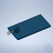 Image of SFS Rectangular Stand Base with Slotted Socket - 210 x 130 mm - Luminix Health