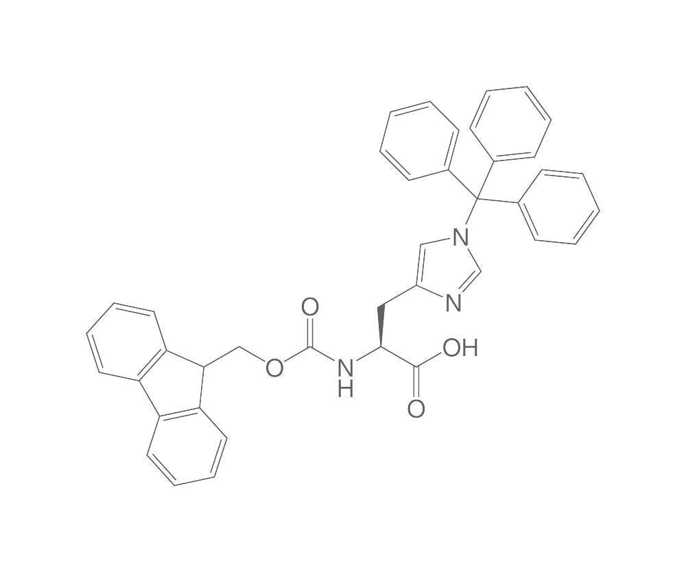 Fmoc-L-Histidine-(Trityl), PEPTIPURE®, min. 97 %, for biochemistry, 5 g, glass - Luminix Health