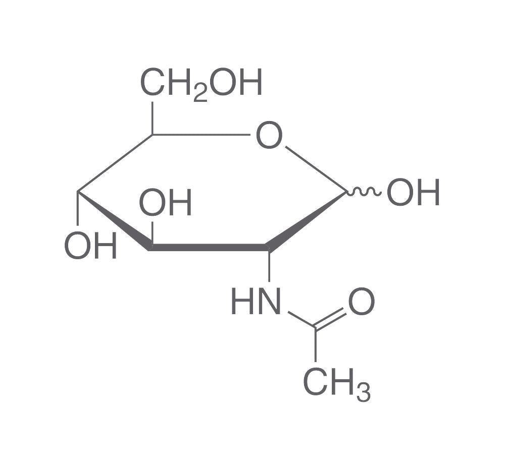 N-Acetyl-D-glucosamine, min. 98 %, for biochemistry, 5 g, plastic - Luminix Health