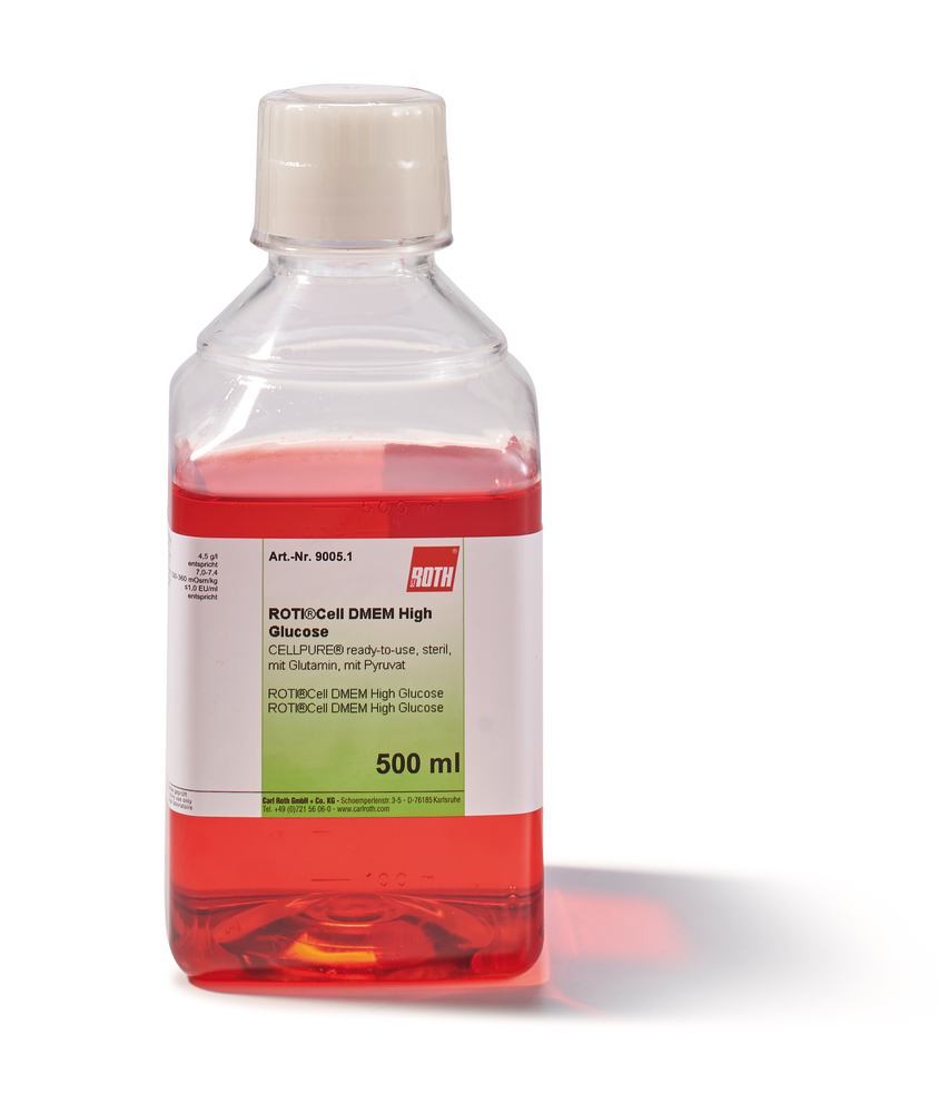 ROTI®CELL DMEM High Glucose, sterile, with glutamine, with pyruvate, 500 ml - Luminix Health