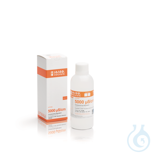 Image of 5000 µS/cm @25°C Conductivity Standard Solution, 250 mL bottle