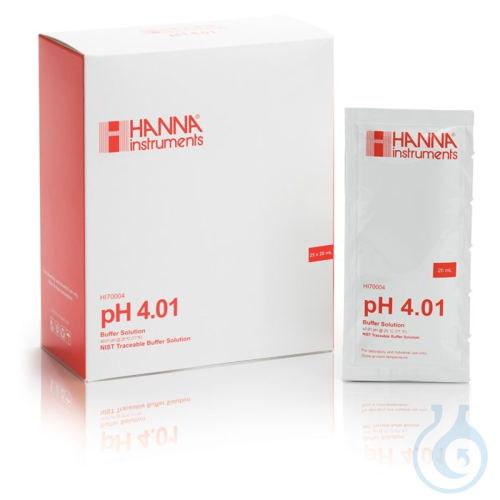 Image of 4.01 pH Value @25°C, (25) 20 mL sachets