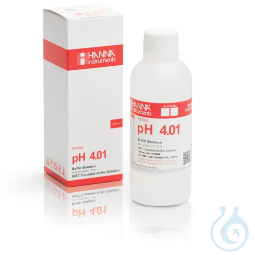 Image of pH 4.01 @ 25°C Buffer Solution, 230 mL bottle - Luminix Health