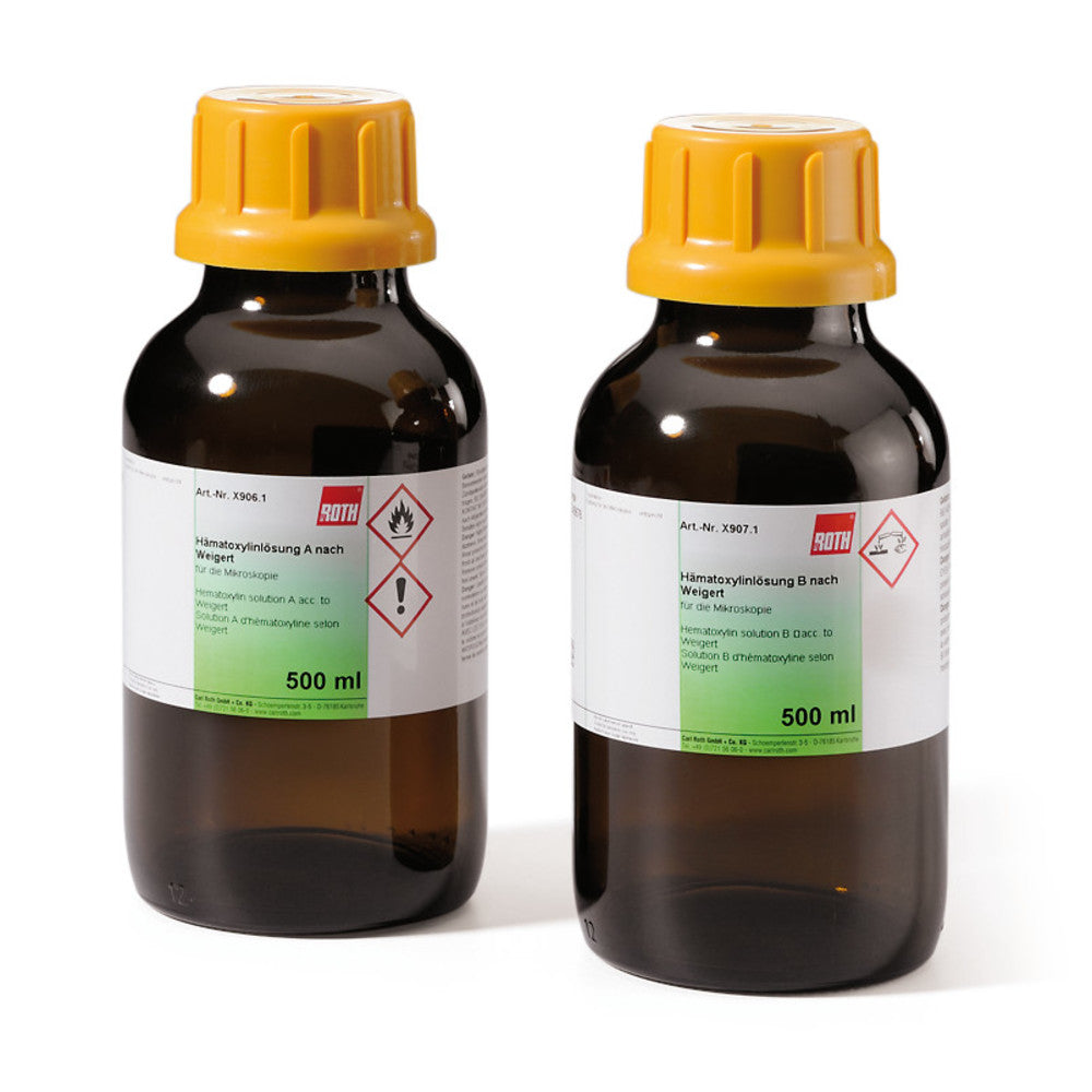 Weigert's iron hematoxylin staining kit, for microscopy, 1 kit, glass - Luminix Health