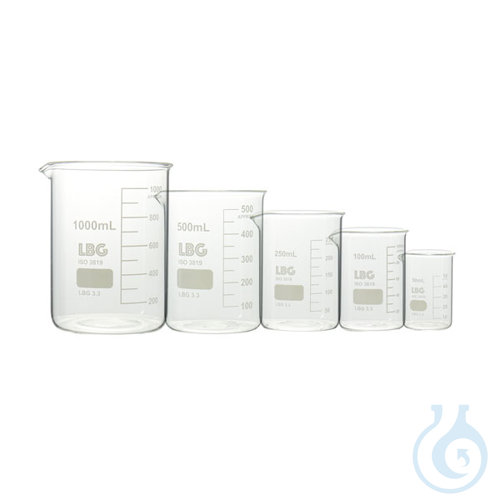 Image of Beaker set, low form, LBG 3.3 - Luminix Health