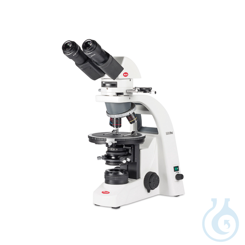 Image of Professional petrographic microscope MOTIC BA-310 POL, binocular, EU plug - Luminix Health