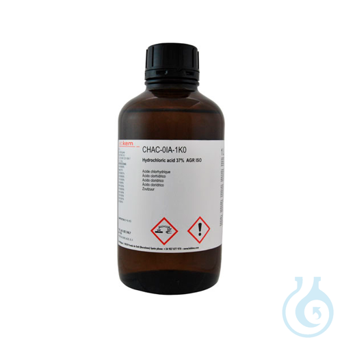 Hydrochloric acid 37% ISO Analytical Grade, 4 x 2,5 L - Luminix Health