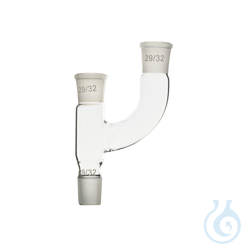 Image of Connection tube with two parallel necks, 29/23, LBG 3.3 - Luminix Health
