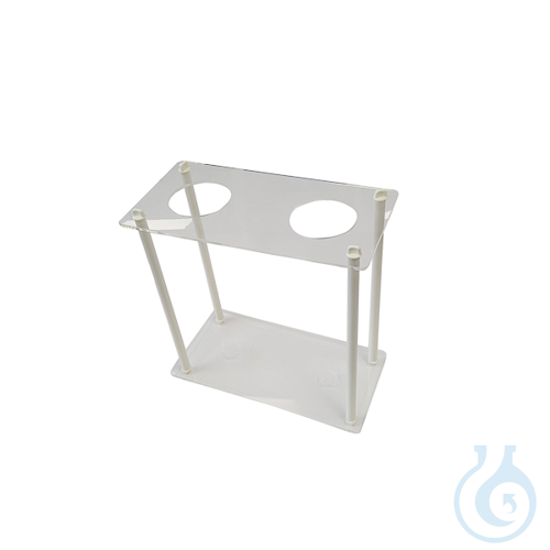 Image of Imhoff cone stand, stainless steel, for 4 Imhoff cones - Luminix Health