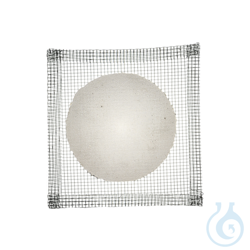 Wire gauze with clay centre, 125x125 mm, 20x1 pc