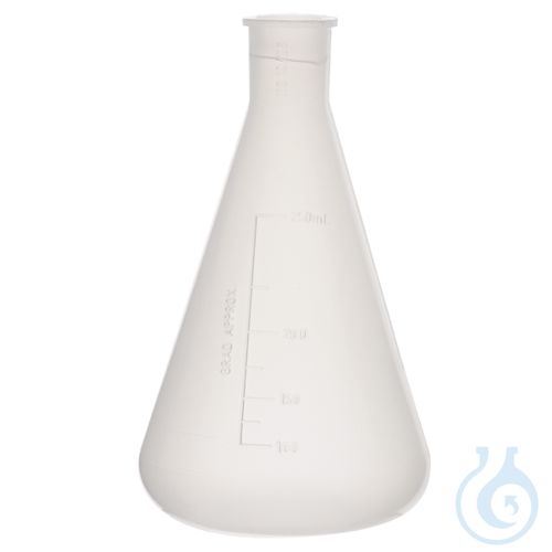 Erlenmeyer flask, mouth 14/23, PP, 125 ml, 5 pcs
