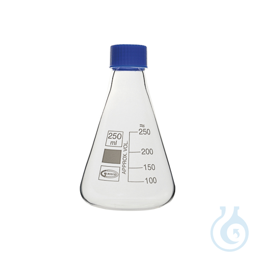 Erlenmeyer flask with screw cap GL 32, Premium Line, 500 ml, 10 pcs