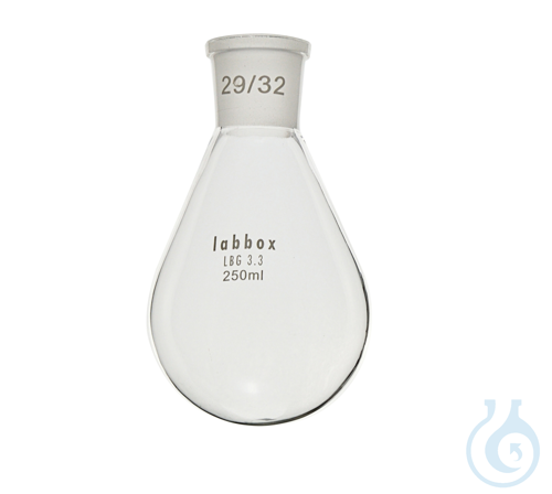 Flask eggplant shape, 50 ml, 29/32, LBG 3.3