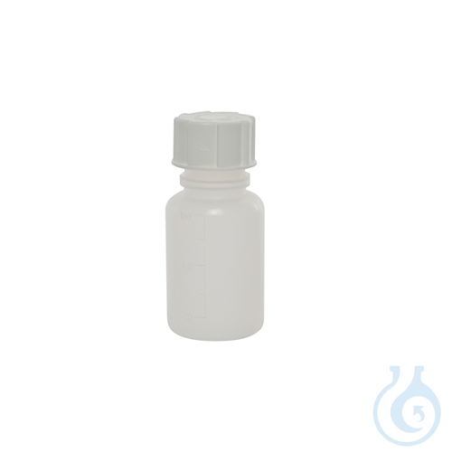 Image of Graduated wide neck bottle, cylindrical, polypropylene, 250 ml, 50 pcs