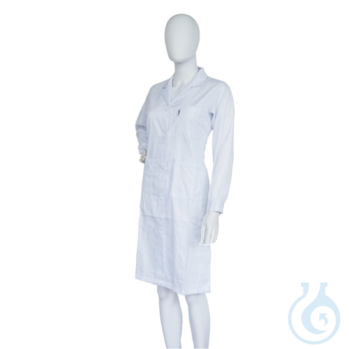 Lab-coat 65% polyester/35% cotton, woman, white, size M (46 - 48)