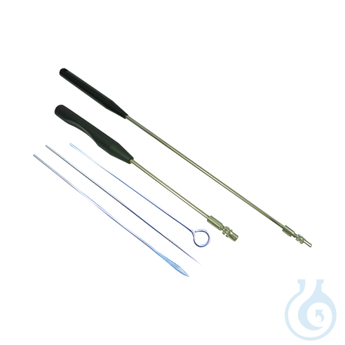 Image of Kolle handle, 290 mm lenght with 2 Ni-Cr inoculating loops - Luminix Health