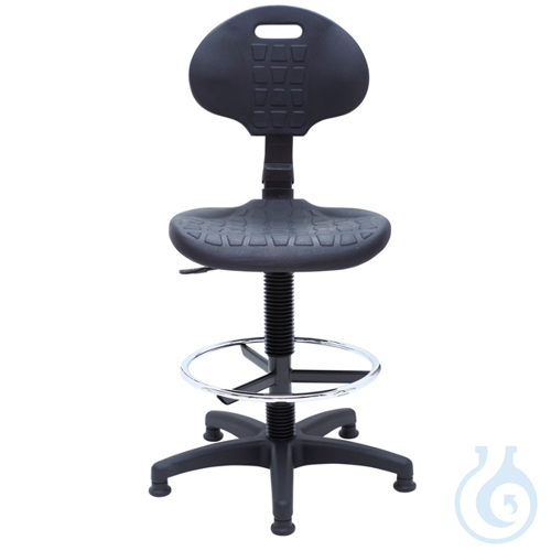 Image of High laboratory chair with footrest - Luminix Health