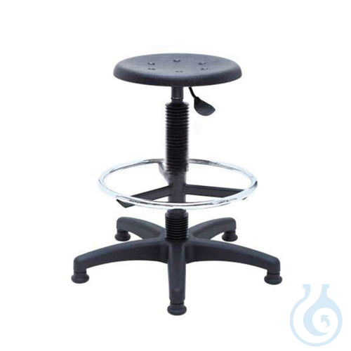Image of High laboratory stool with footrest - Luminix Health
