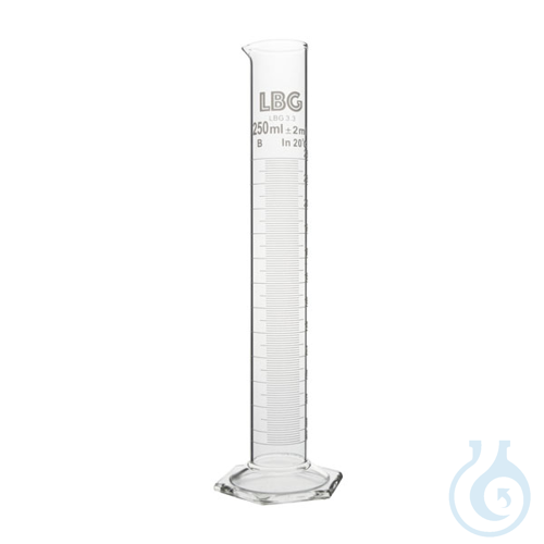 Measuring cylinder hexagonal base, class B, 5ml, LGB 3.3