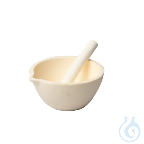 High Alumina Mortar with Pestle, 125 mm