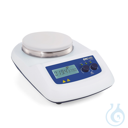 Digital magnetic stirrer with timing, heating, Onilab MS-H-Prot, 20 L, EU plug - Luminix Health
