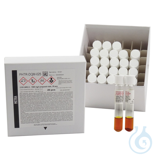 COD (MR) 0 - 1500 mg/l prepared vials, mercury-free, 150 pcs