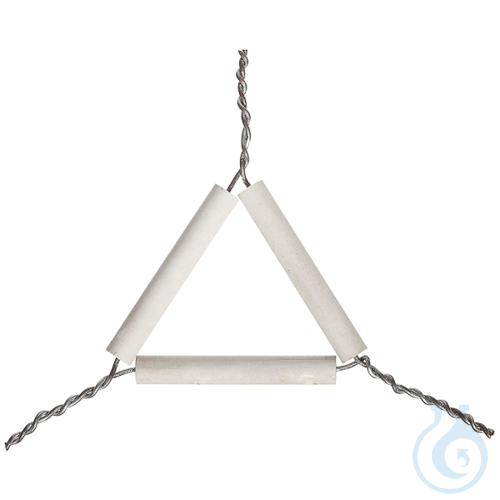 Image of Pipeclay triangle, porcelain, 75 mm, 6 pcs - Luminix Health