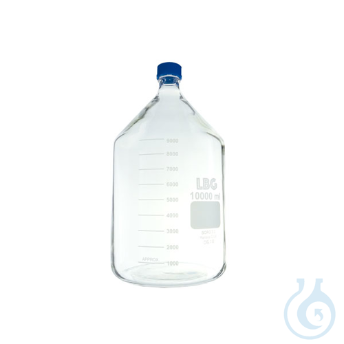 Laboratory bottle with ISO thread, graduated, 20000 ml