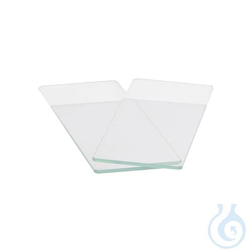 Image of Microscope slides cut edges, Basic Line, 75 x 25 mm (1.0-1.2), corners 90°, 50 p