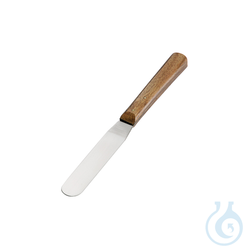 Spatula with wooden handle, 250mm blade + 100mm handle - Luminix Health