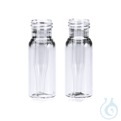 Chromatography vial, 12 x 32 mm, with inserts, 0,2 ml, thread 9-425, clear - Luminix Health