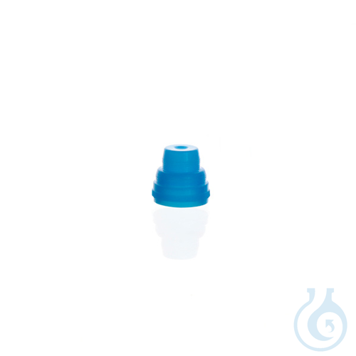 Image of Plug cap for false bottom vial, PE, blue, 1000 pcs - Luminix Health