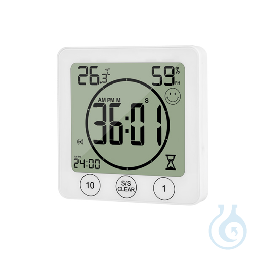 Digital indoor thermo-hygrometer with timer KT-9, 1 pcs - Luminix Health