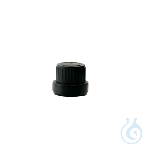 Screw cap DIN-18, black, 20 pcs