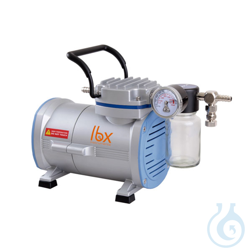 Vacuum pump with PTFE-coating, LBX C, 20 l/min, 99 mbar, EU plug - Luminix Health