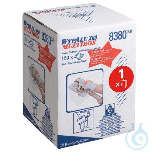 WypAll® X60 Genral Clean - Zentralentnahme / Blau Lagen: 1 Größe: 42,00 cm x