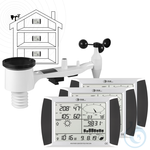 Image of Weather Station PCE-FWS 20N-2 - Luminix Health