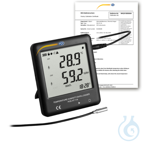 Image of Temperature-Humidity Datalogger PCE-HT 114-ICA - Luminix Health
