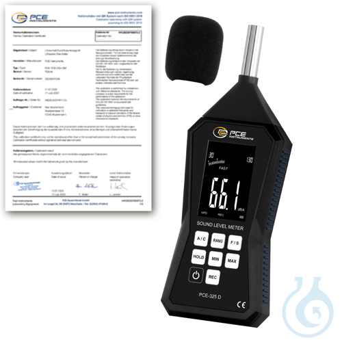 Image of Sound Level Meter with Datalogger PCE-325D-ICA - Luminix Health