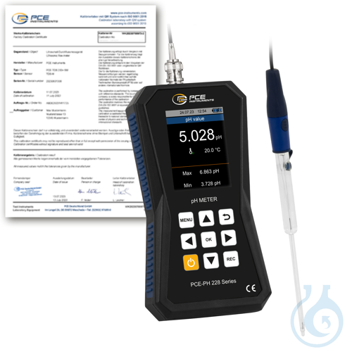 Image of pH-Meter PCE-PH 228LAB-ME3-ICA - Luminix Health